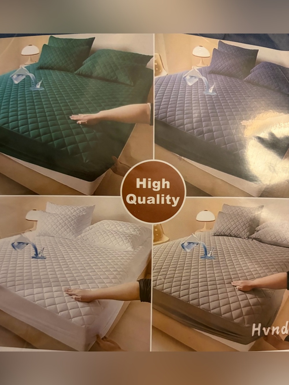 Twin Waterproof Mattress Protector Cover Blue NIB